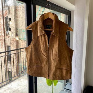 Vintage Genuine Leather Vest